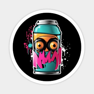 Miami style graffiti spraypaint can Magnet